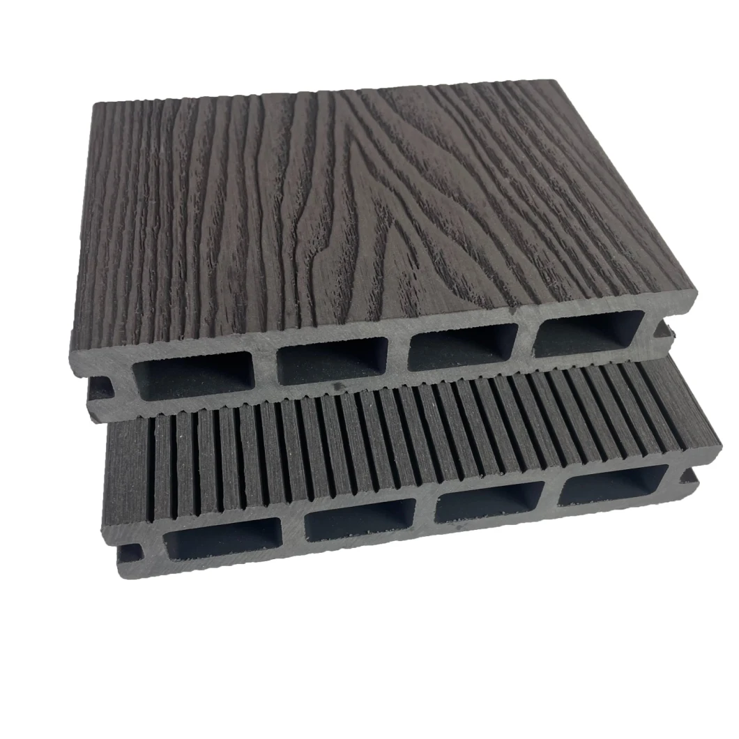 DIY Wood Plastic Composite Solid Interlocking Tile WPC Decking Outdoor Flooring