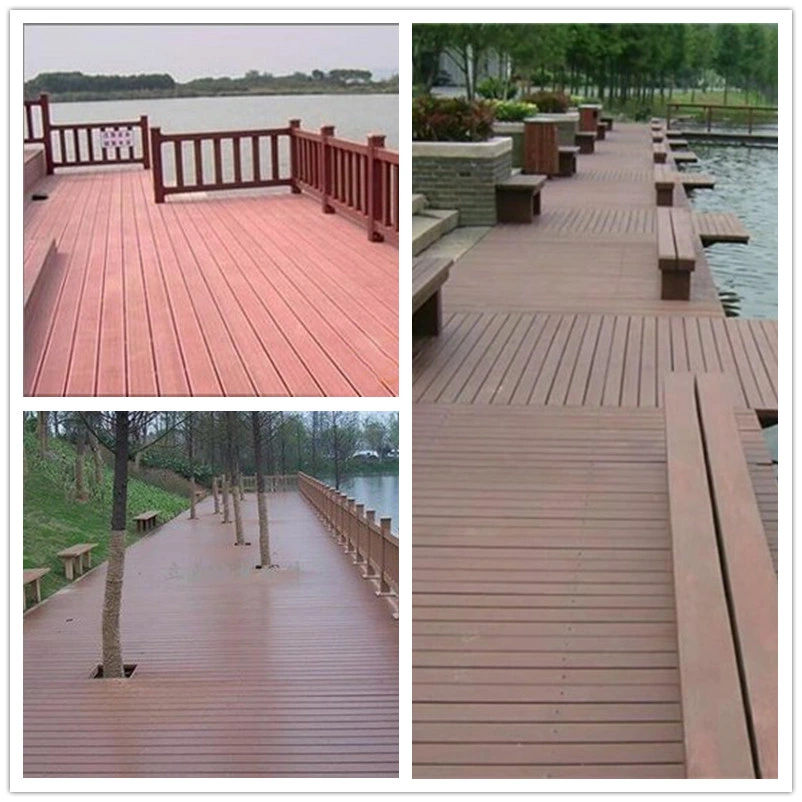 New Style Swimming Pool Exterior Wood Composite Solid WPC Decking in Shandong