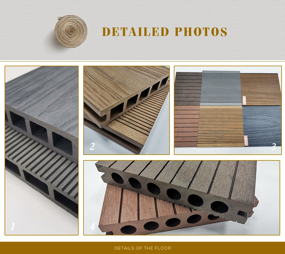 Outdoor Good Price Wood Plastic Composite Decks Cheap Prices WPC Hollow Decking Board