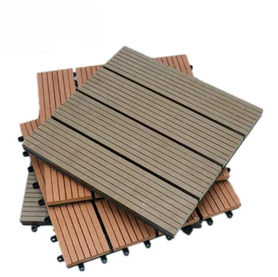 DIY Interlocking WPC Wood Plastic Composite Garden DIY Floor Tiles